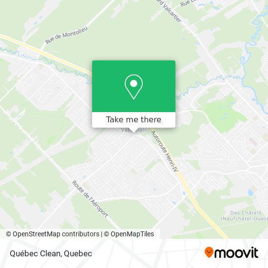 Québec Clean map