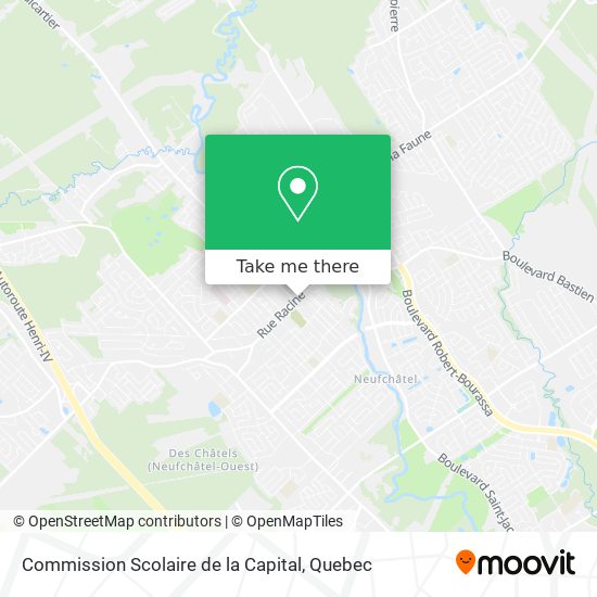 Commission Scolaire de la Capital map