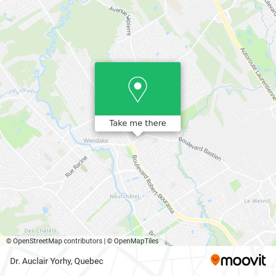 Dr. Auclair Yorhy map