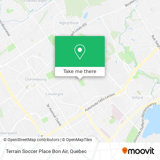 Terrain Soccer Place Bon Air map
