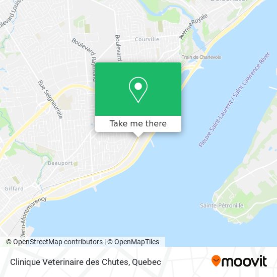 Clinique Veterinaire des Chutes map