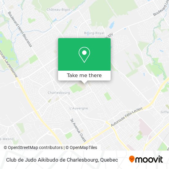 Club de Judo Aikibudo de Charlesbourg map