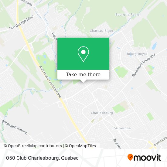 050 Club Charlesbourg map