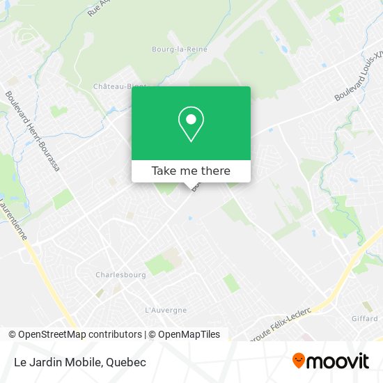 Le Jardin Mobile map