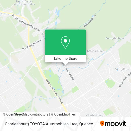 Charlesbourg TOYOTA Automobiles Ltee map