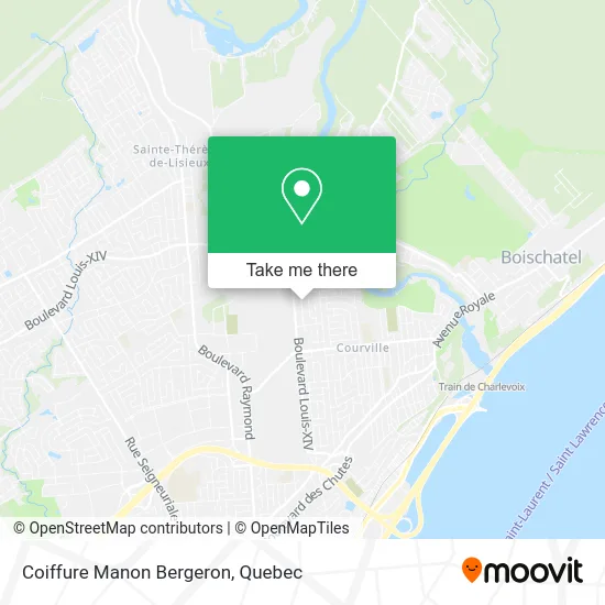 Coiffure Manon Bergeron map