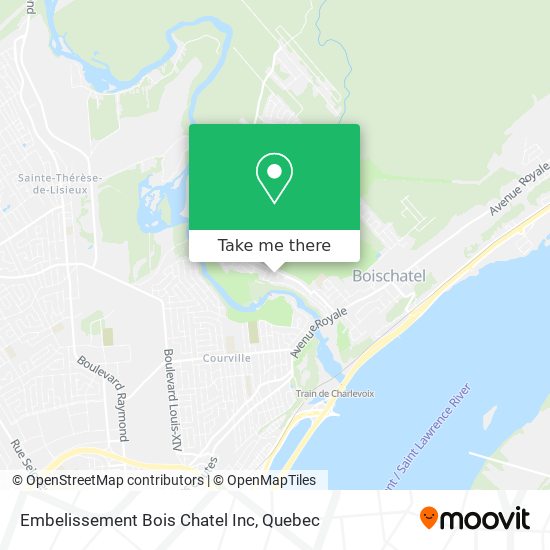 Embelissement Bois Chatel Inc map