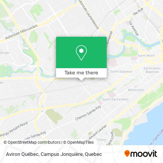 Aviron Québec, Campus Jonquière map