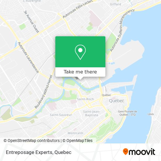 Entreposage Experts map