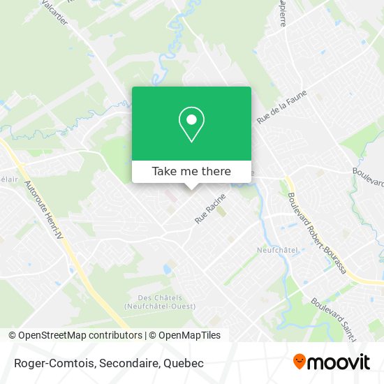 Roger-Comtois, Secondaire map