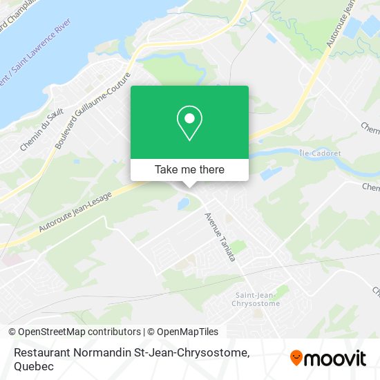 Restaurant Normandin St-Jean-Chrysostome map