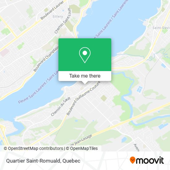 Quartier Saint-Romuald map