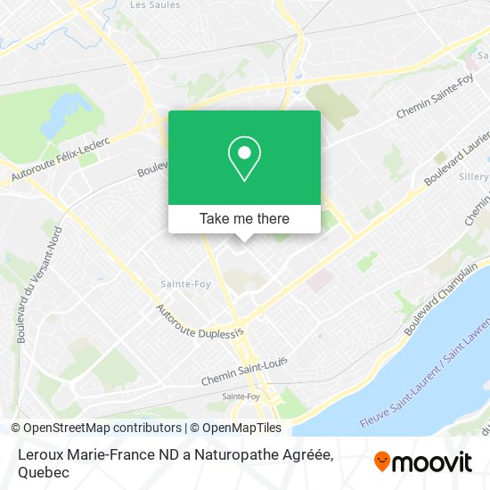 Leroux Marie-France ND a Naturopathe Agréée map