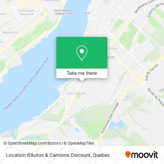 Location d'Autos & Camions Discount map