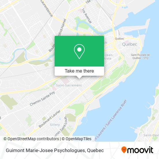 Guimont Marie-Josee Psychologues map