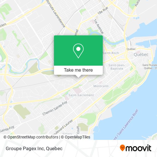 Groupe Pagex Inc map