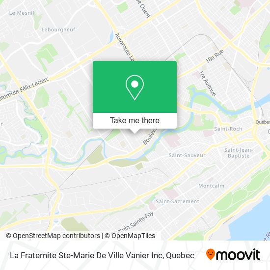 La Fraternite Ste-Marie De Ville Vanier Inc map