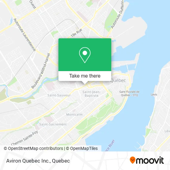 Aviron Quebec Inc. map