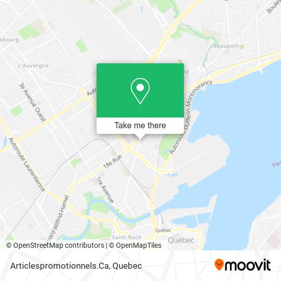 Articlespromotionnels.Ca map