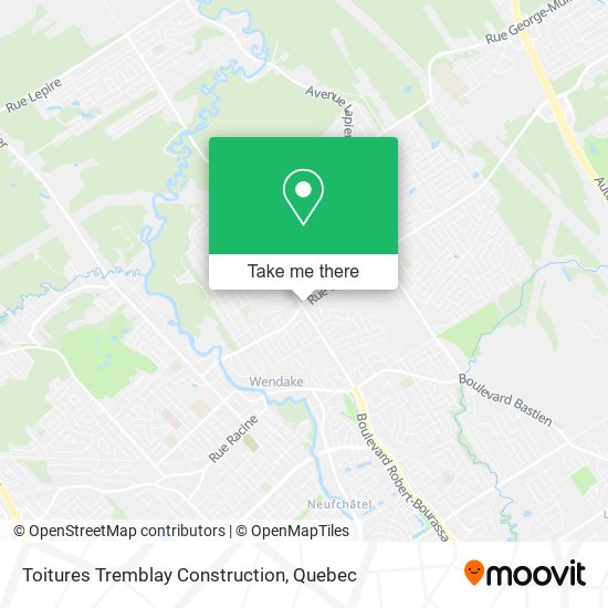 Toitures Tremblay Construction map