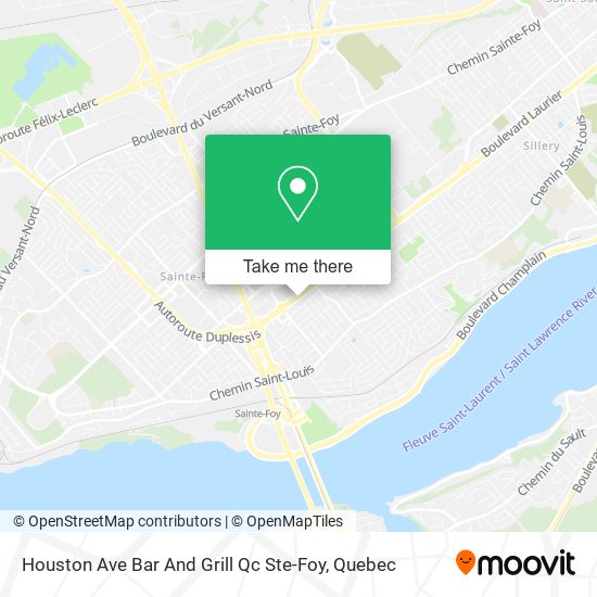 Houston Ave Bar And Grill Qc Ste-Foy map