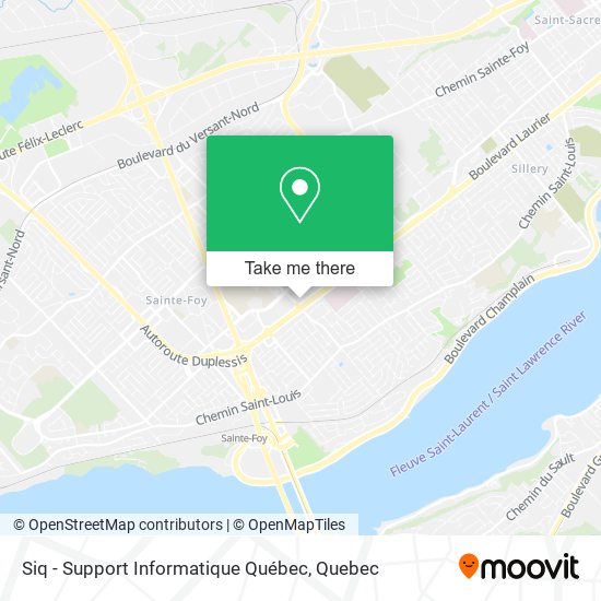 Siq - Support Informatique Québec map