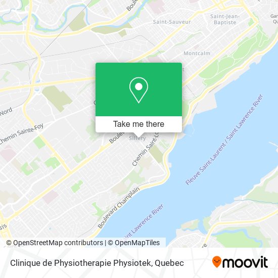 Clinique de Physiotherapie Physiotek map