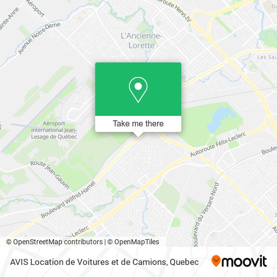 AVIS Location de Voitures et de Camions map