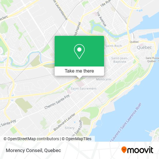 Morency Conseil map