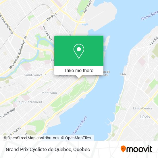 Grand Prix Cycliste de Québec map