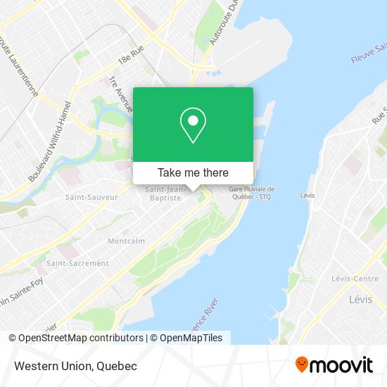 Western Union map