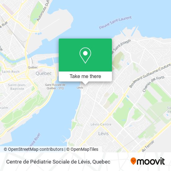 Centre de Pédiatrie Sociale de Lévis map