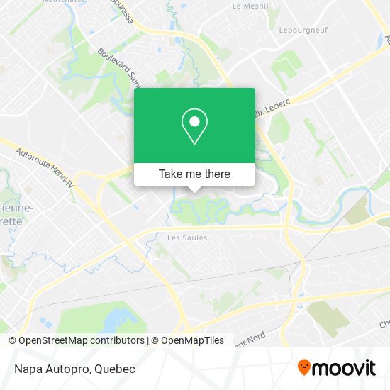 Napa Autopro map