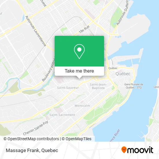 Massage Frank map