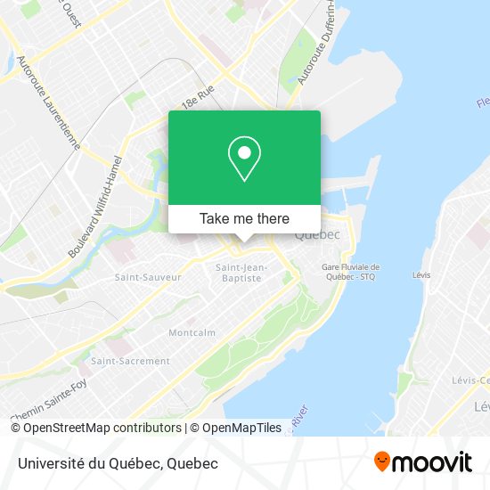 Université du Québec map