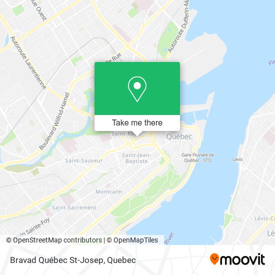 Bravad Québec St-Josep map
