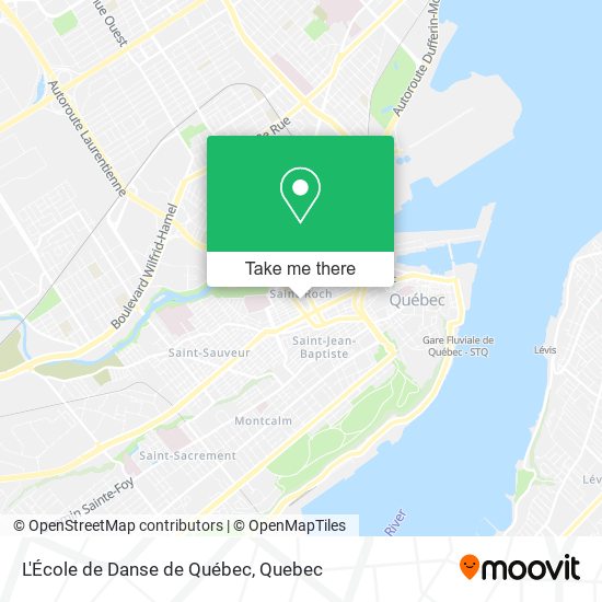 L'École de Danse de Québec map