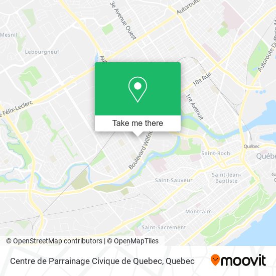 Centre de Parrainage Civique de Quebec map