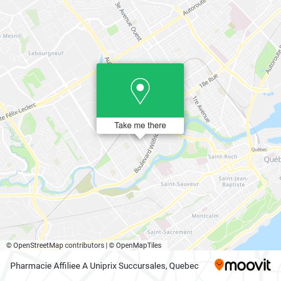 Pharmacie Affiliee A Uniprix Succursales map