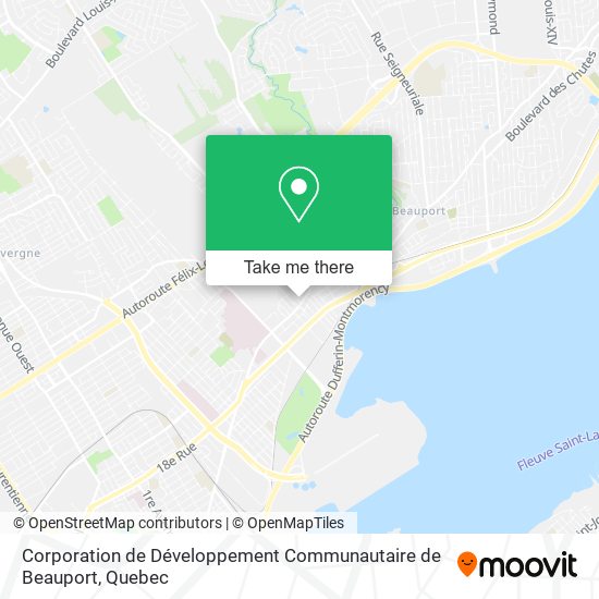 Corporation de Développement Communautaire de Beauport map