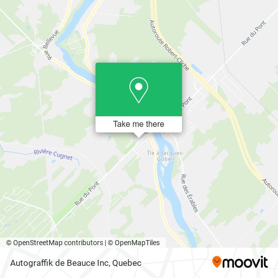 Autograffik de Beauce Inc map