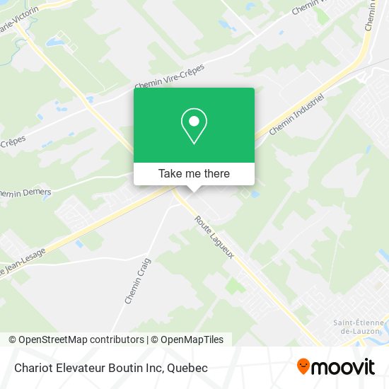 Chariot Elevateur Boutin Inc map