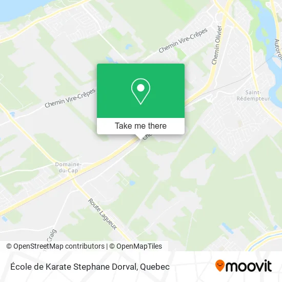 École de Karate Stephane Dorval map