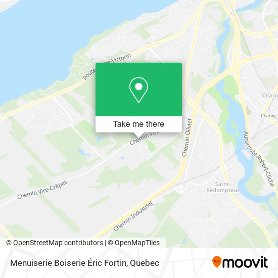 Menuiserie Boiserie Éric Fortin map