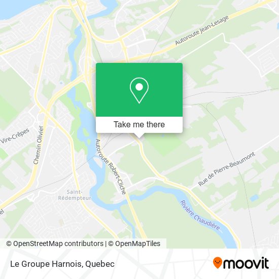 Le Groupe Harnois map