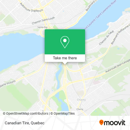 Canadian Tire map