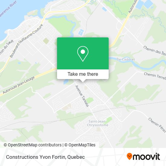 Constructions Yvon Fortin map