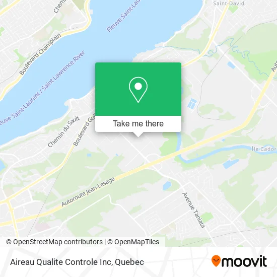 Aireau Qualite Controle Inc map