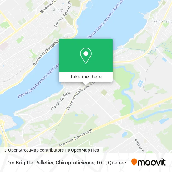 Dre Brigitte Pelletier, Chiropraticienne, D.C. map