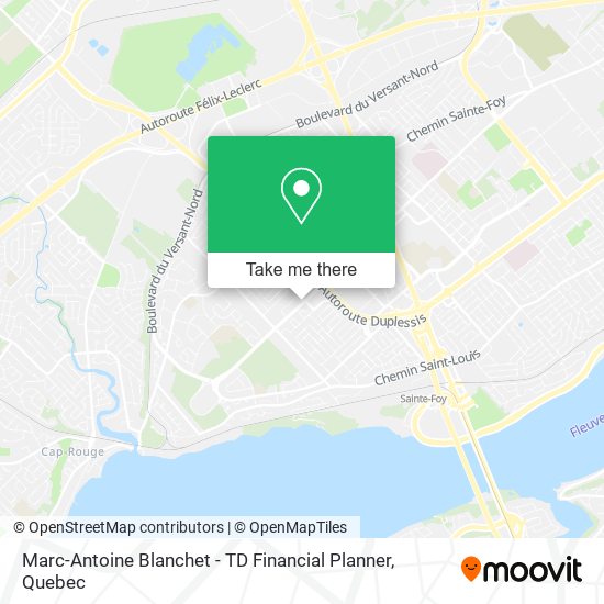 Marc-Antoine Blanchet - TD Financial Planner map